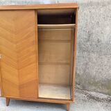Vintage wardrobe with sliding doors
