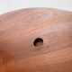 Large Danish brutalist coffee table in solid teak, 1960s.