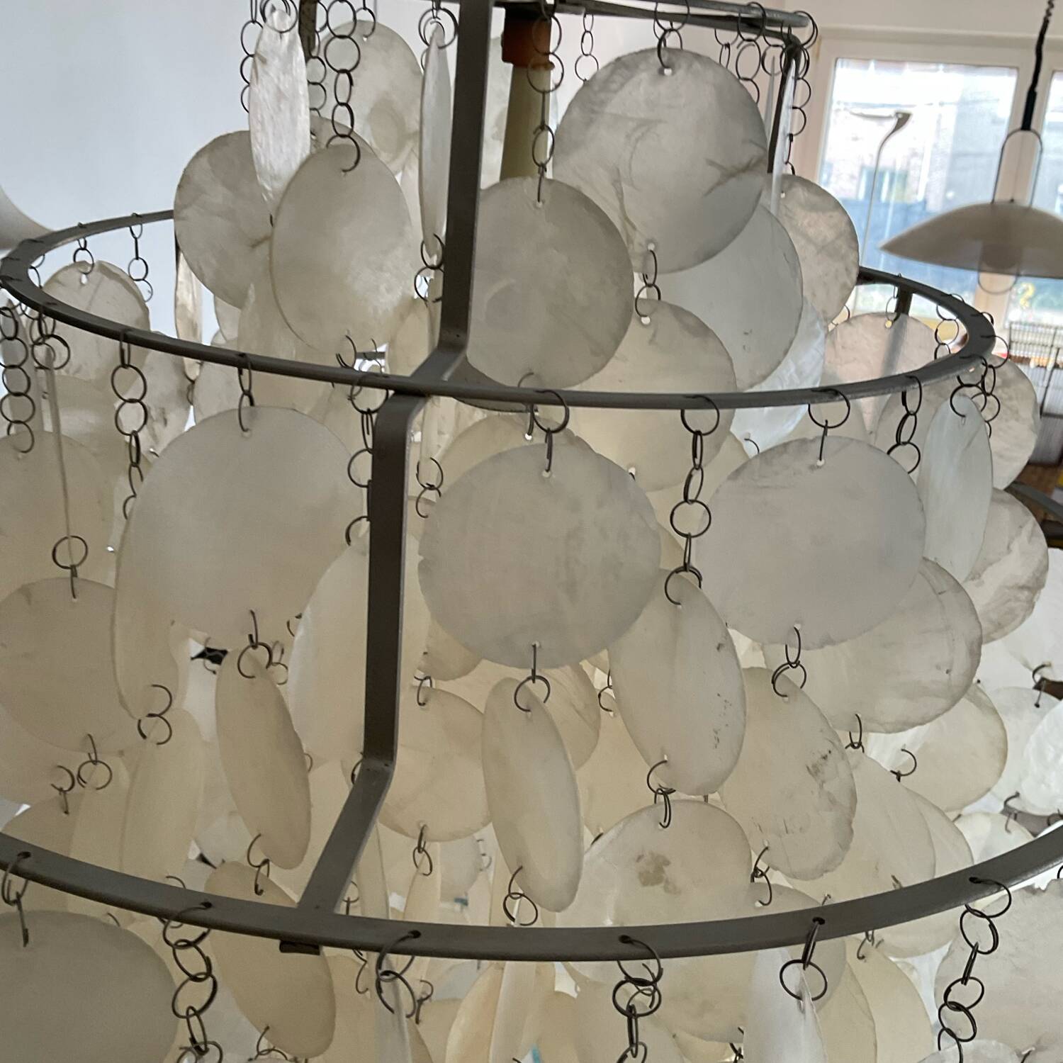 Lustre Verner Panton Fun 1DM suspension en nacre