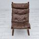 1970’s, Norwegian design, "Siesta" lounge chair by Ingmar Relling, leather, bentwood.