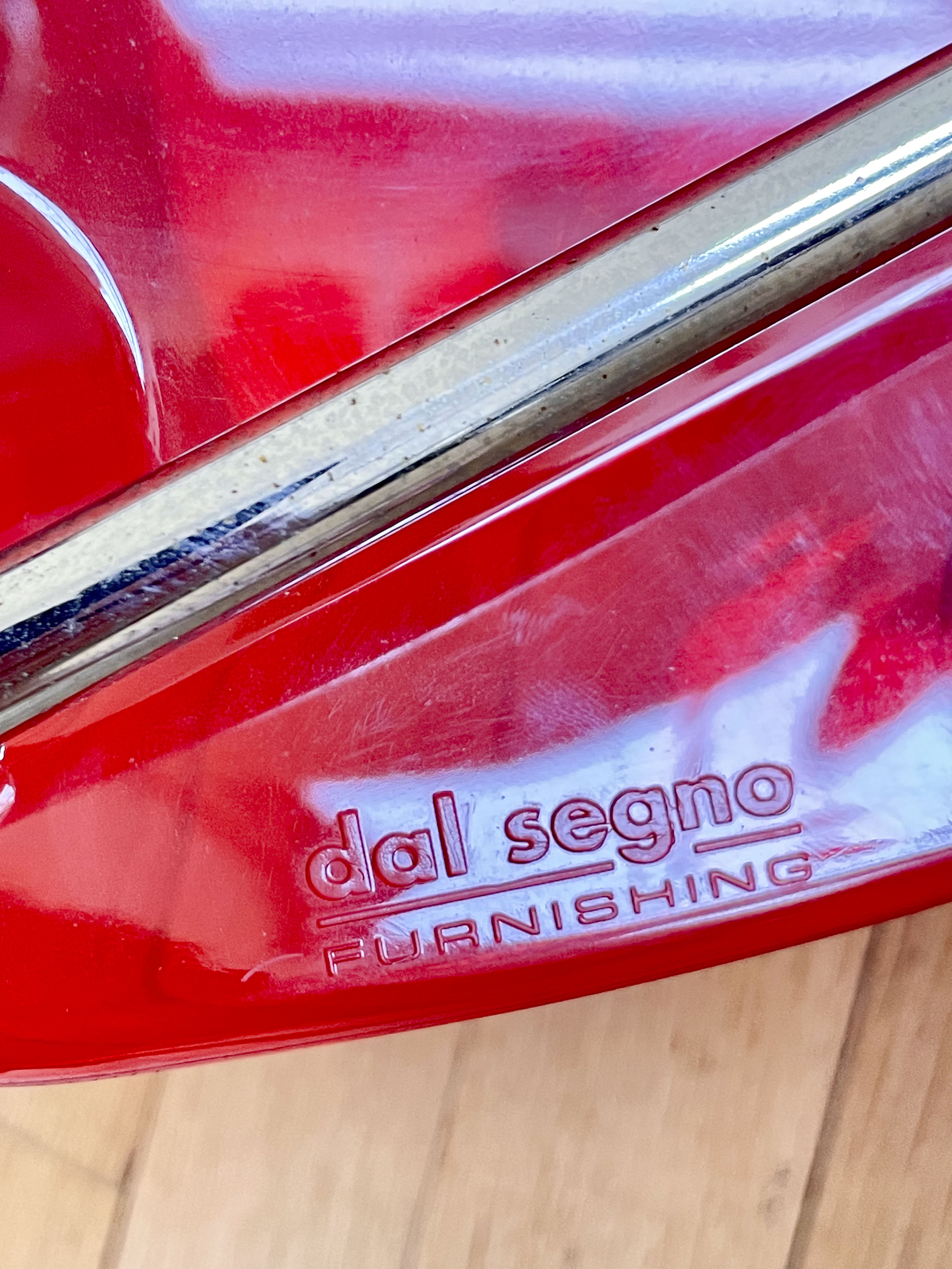 Lot 4 chairs Dal Segno red