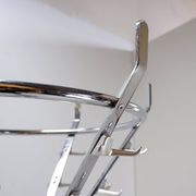Vintage chrome coat rack with umbrella stand