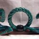 Double ceramic candle holder