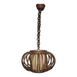 Rattan pendant lamp 1970s