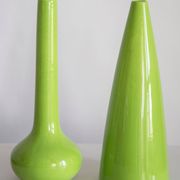 Vintage Mid-Century Green Artistic Ceramic Vase, Europe, 1970s