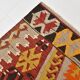 6x9 Colorful Handmade Geometric Kilim Rug, 182x283Cm