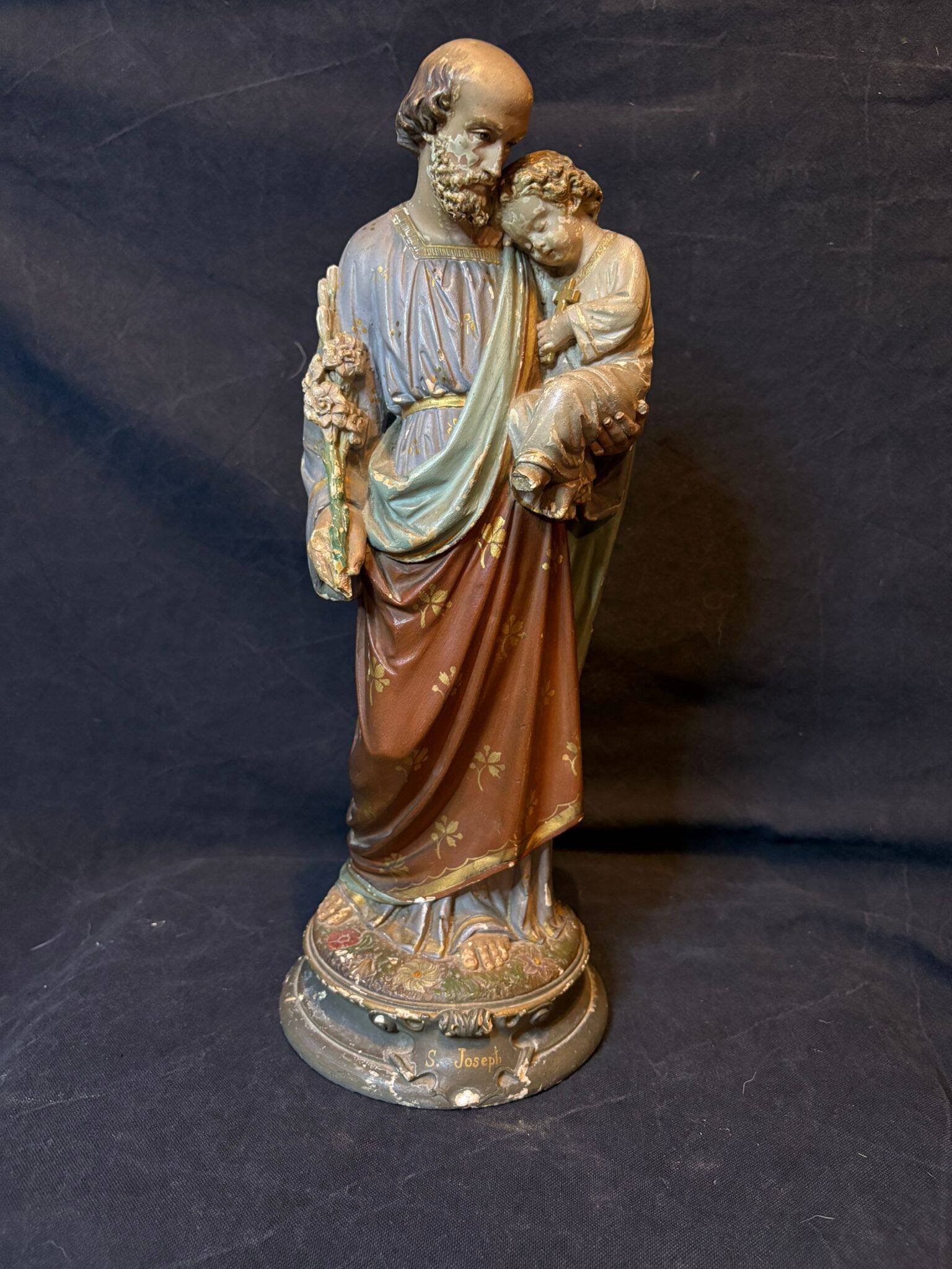 Plaster statue of Saint Joseph