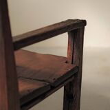 Solid wood cantou bench, Popular Art, 19th century