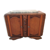50/60 oak two-door bedside table