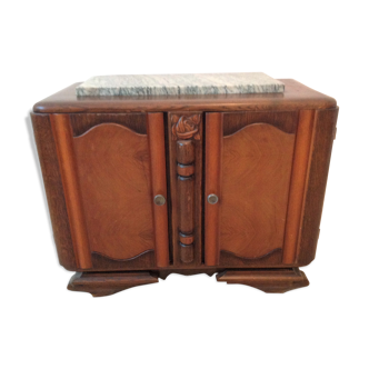 50/60 oak two-door bedside table