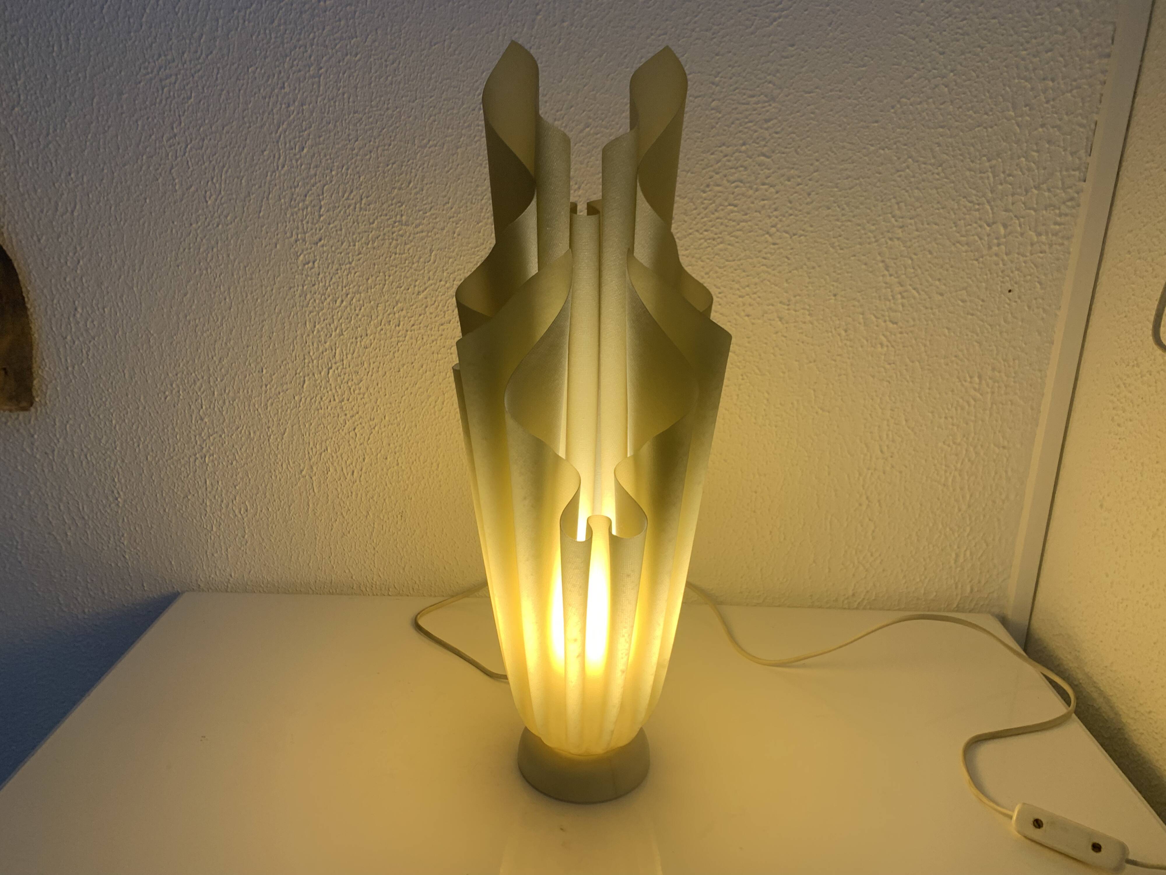 Lampe de table verte modèle Athéna par Georgia Jacob, 1970