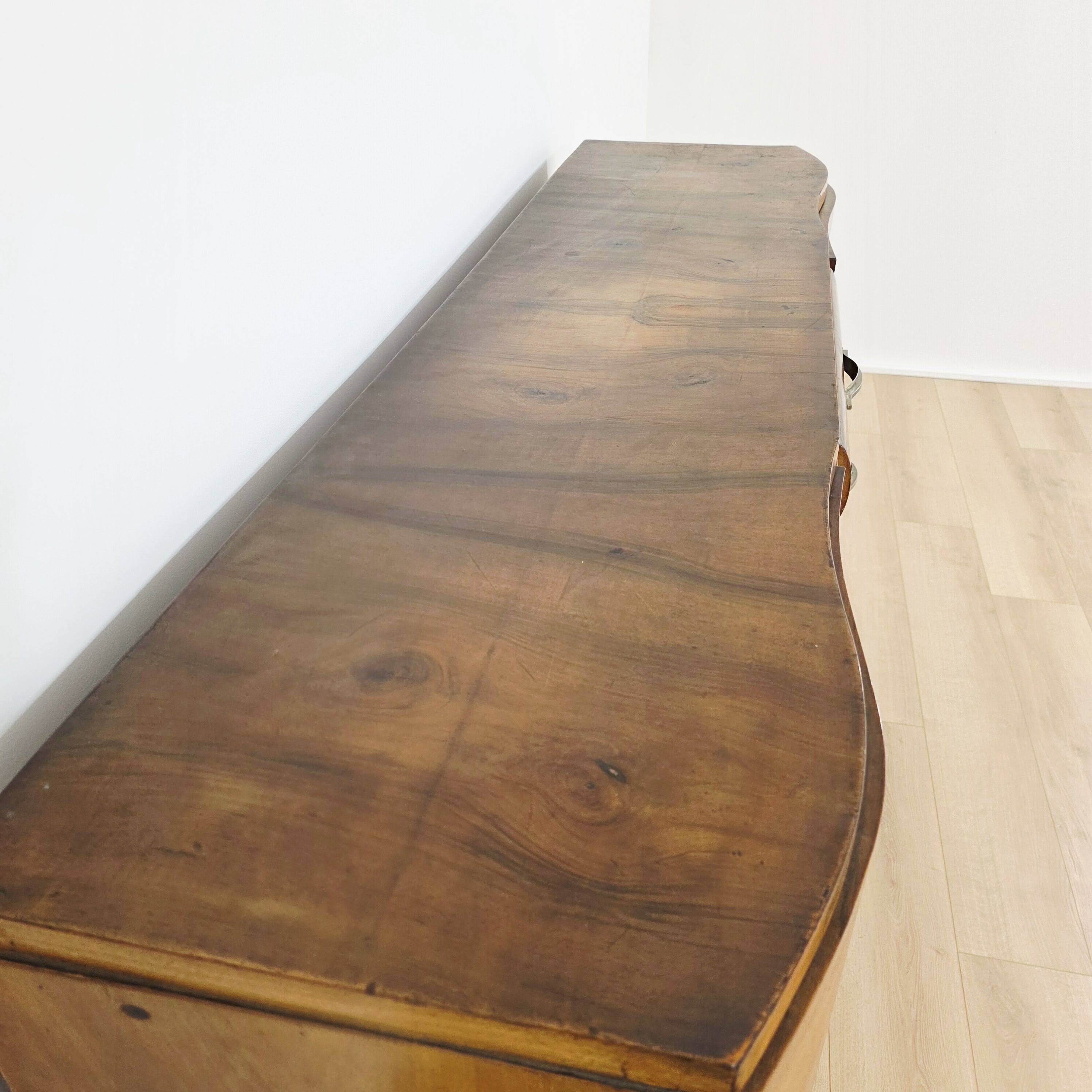 1930s Art Deco walnut sideboard