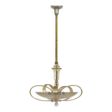 Tall art deco curved glass ceiling light from esc zukov, 1940s