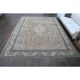 1970s Vintage Persian Handmade Wool Cotton Light Brown Area Rug 276x356