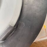 Assiette décoration étain et porcelaine Bassano