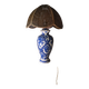 Large blue porcelain lamp 66x41 lampshade asia, japan, china elec new