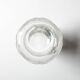 Mid-century Clear Pressed Glass Vase by Adolf Matura / Rosice / 1973