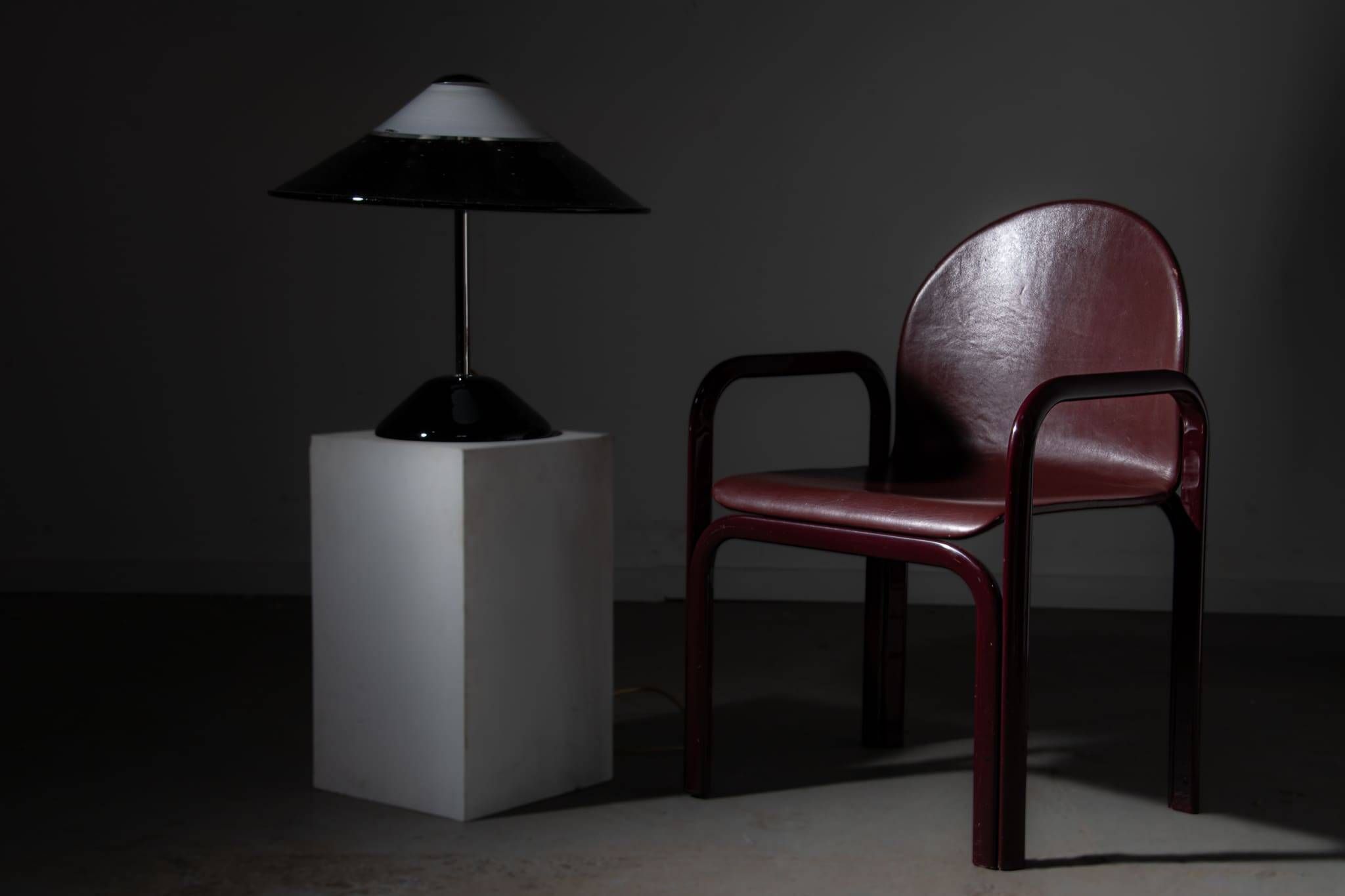 Afredo Barbini Murano glass table lamp circa 1980