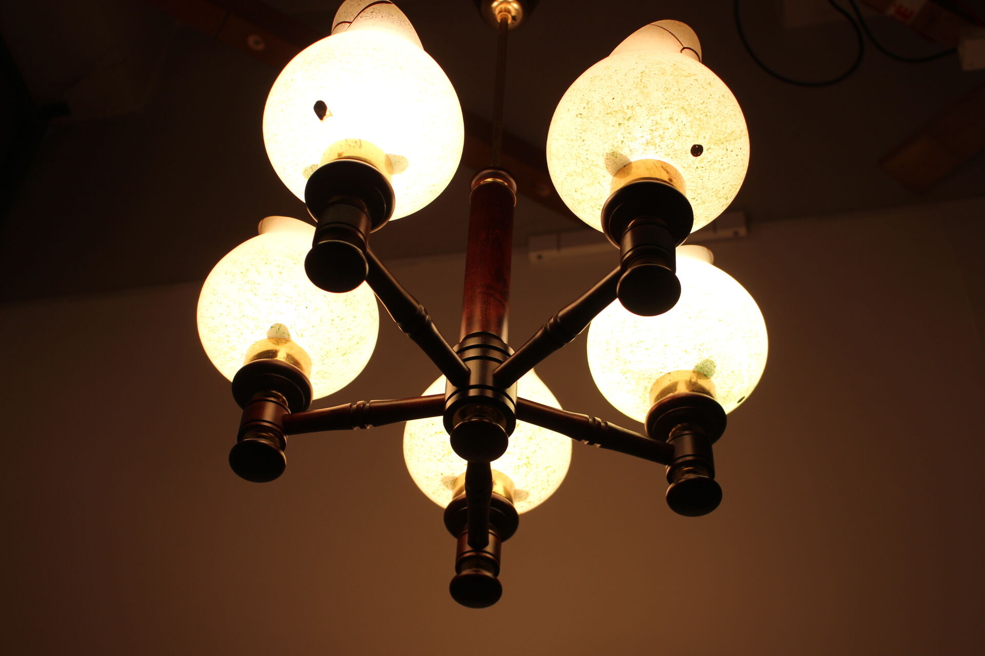 Mid-century Chandelier by  Pokrok Žilina,1970‘s.
