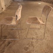 2 60s David Rowland sleigh chairs