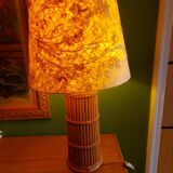 Tiki type bamboo lamp