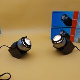 Pair of Osram eyeball magnetic minispot 41601 vintage mini spot