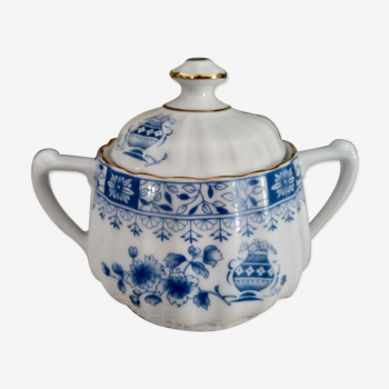 Sucrier en porcelaine Bavaria modèle China Blau