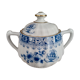 Porcelain sugar bowl Bavaria model China Blau