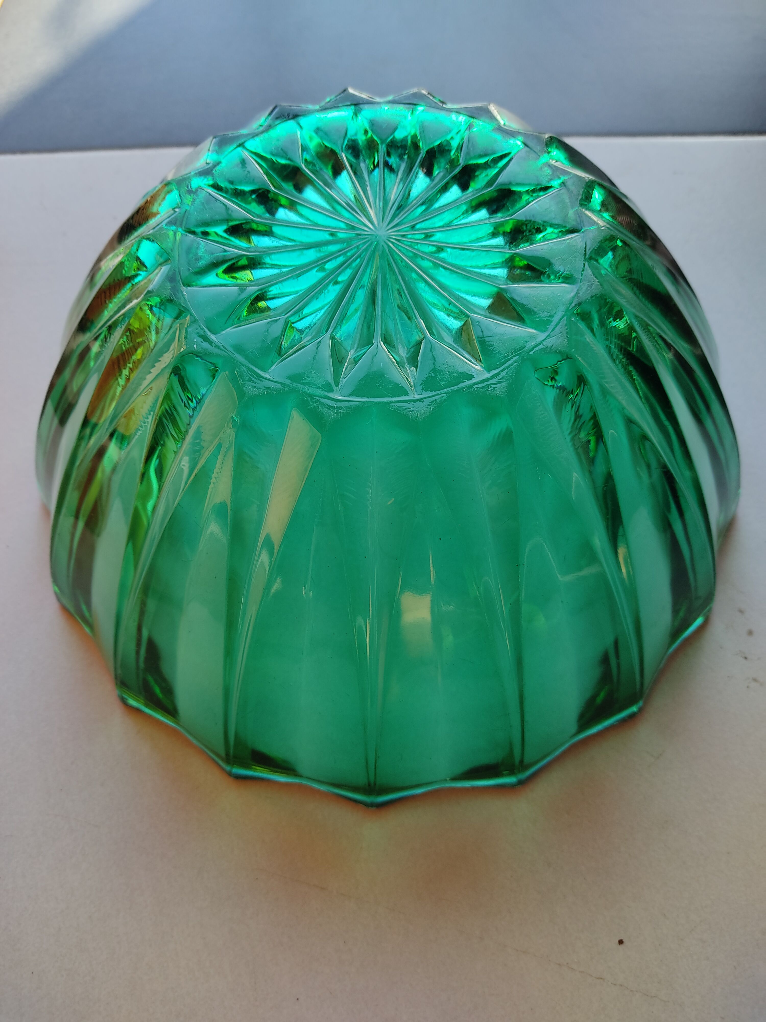 Vintage green salad bowl