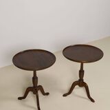 Pair of Mahogany side tables by Anton Kildeberg, Denmark 1960's