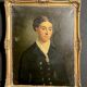 Oil on canvas portrait of an ancestor signed A. Juliard dated 19th century.