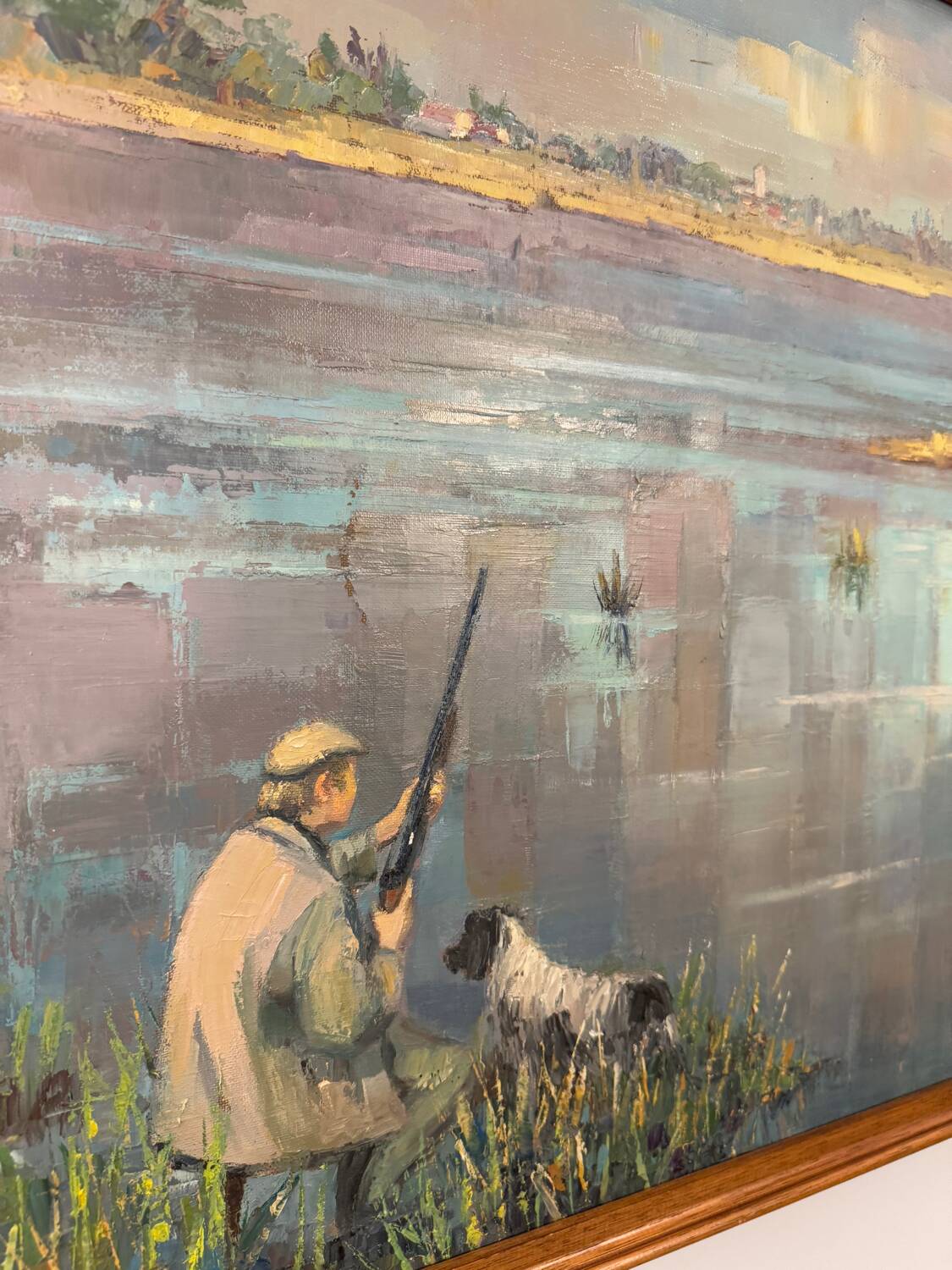 Tableau scène de chasse suzette mezie