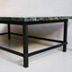 Marble and iron coffee table, 1950s
