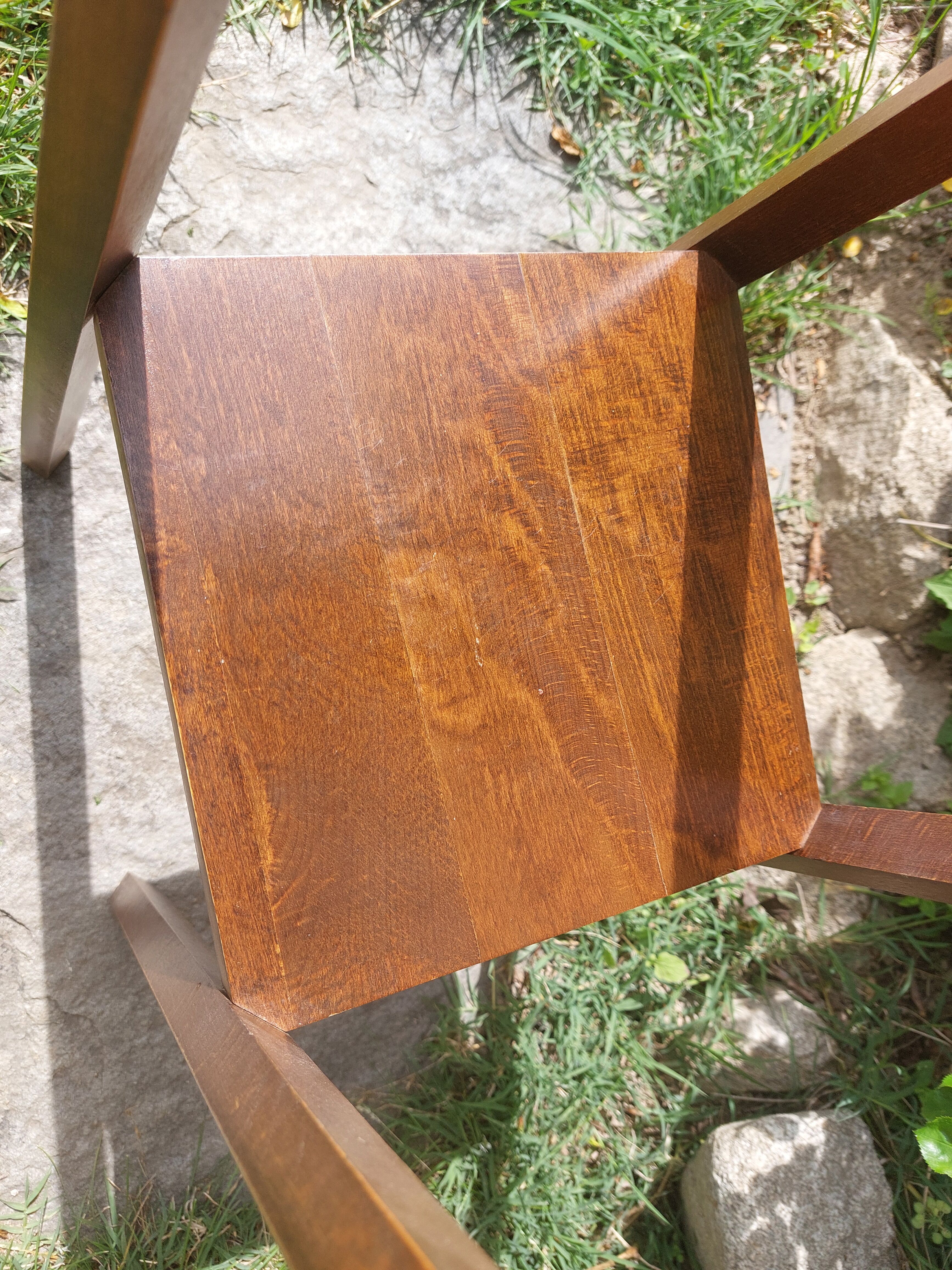 high wooden stool