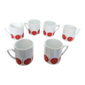 Set of 6 porcelain coffee cups: Echenbach