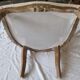 Louis XV cabriolet armchair in carved wood – 19th century – beige fabric
