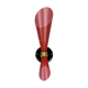 Sconce red and black perforated metal 1960