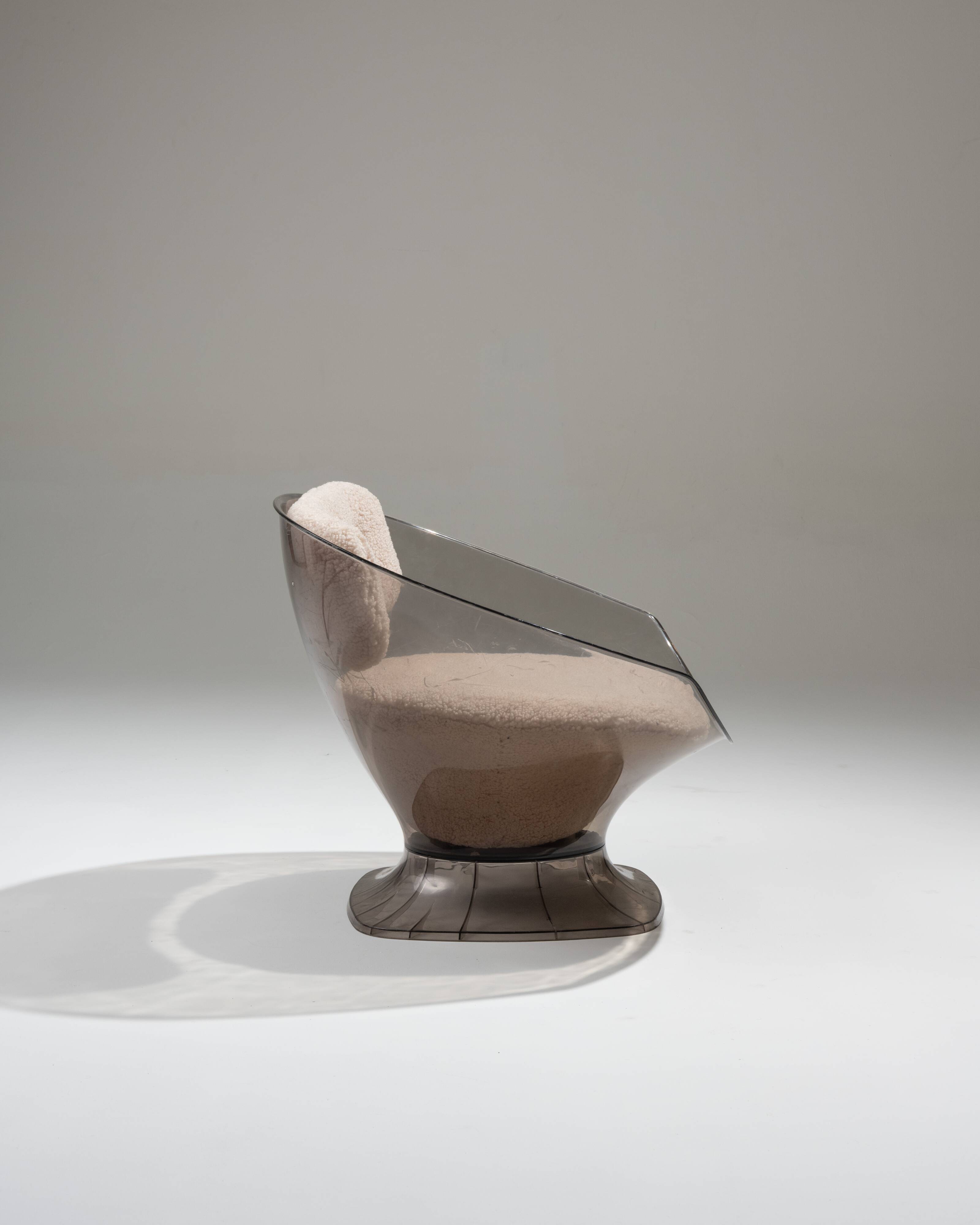 Pair of raphael raffel lounge chairs, 1980s