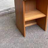 Pair of Scandinavian wooden vinyl furniture