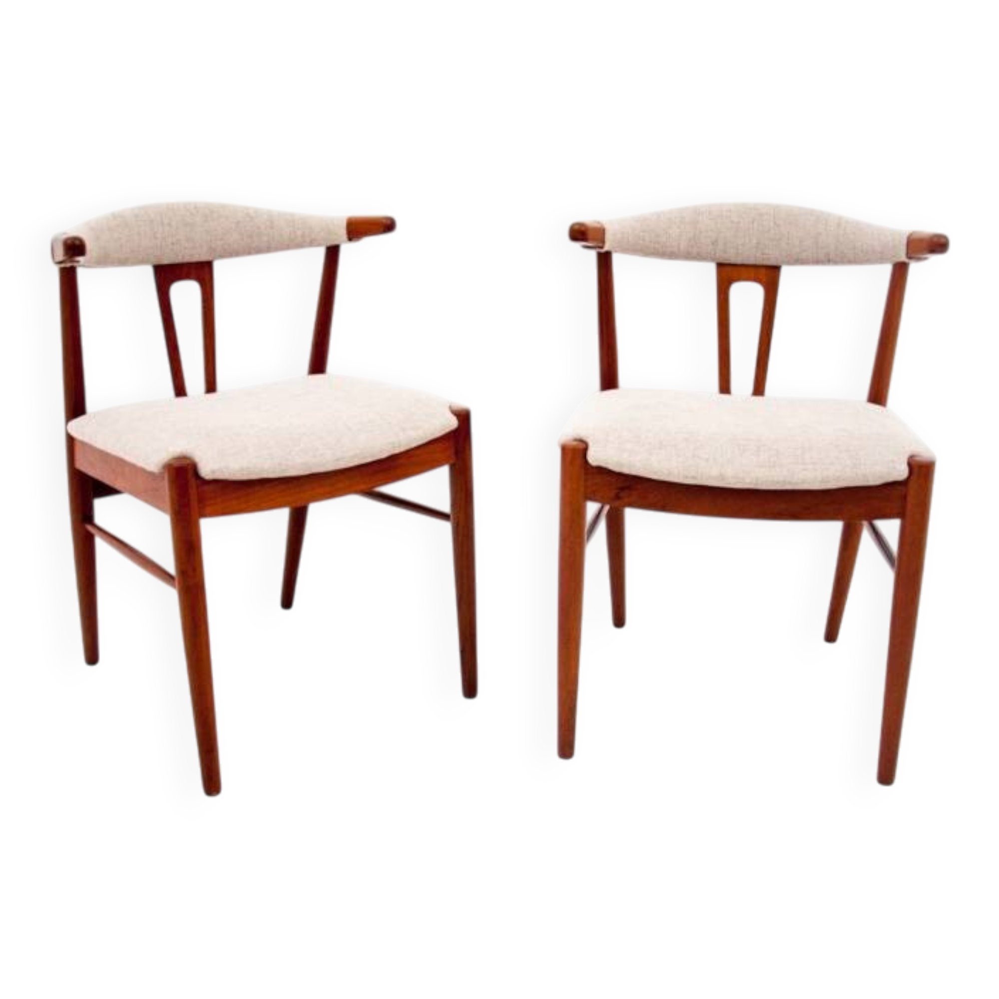 Two teak chairs, Danish design, 1960s