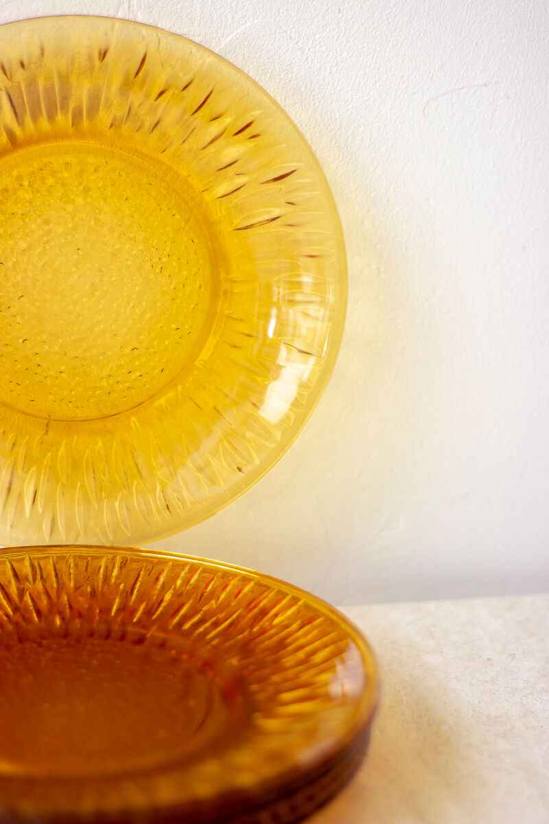 6 assiettes à dessert modèle soleil, Vereco France