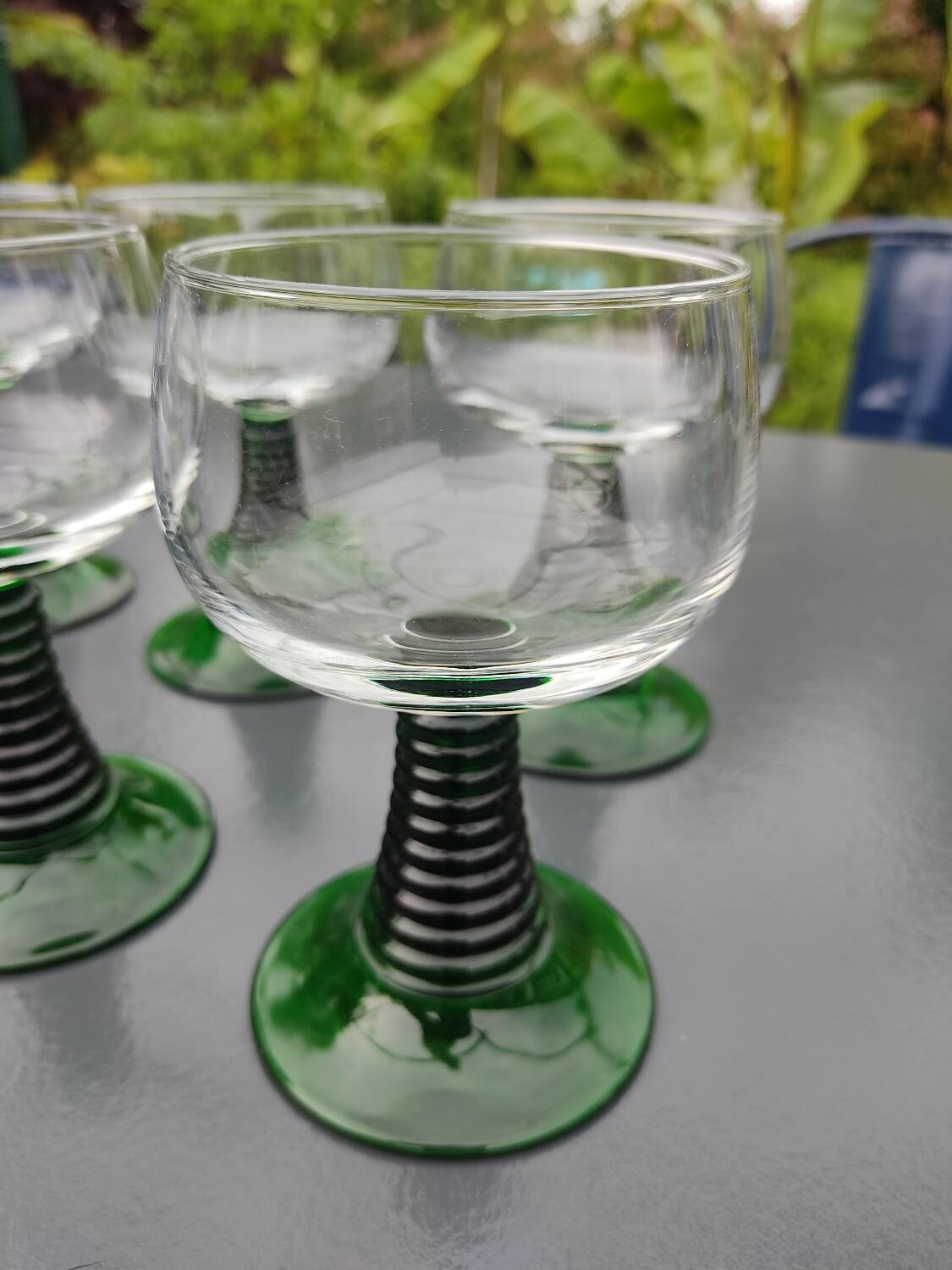 6 verres Roemer vintage
