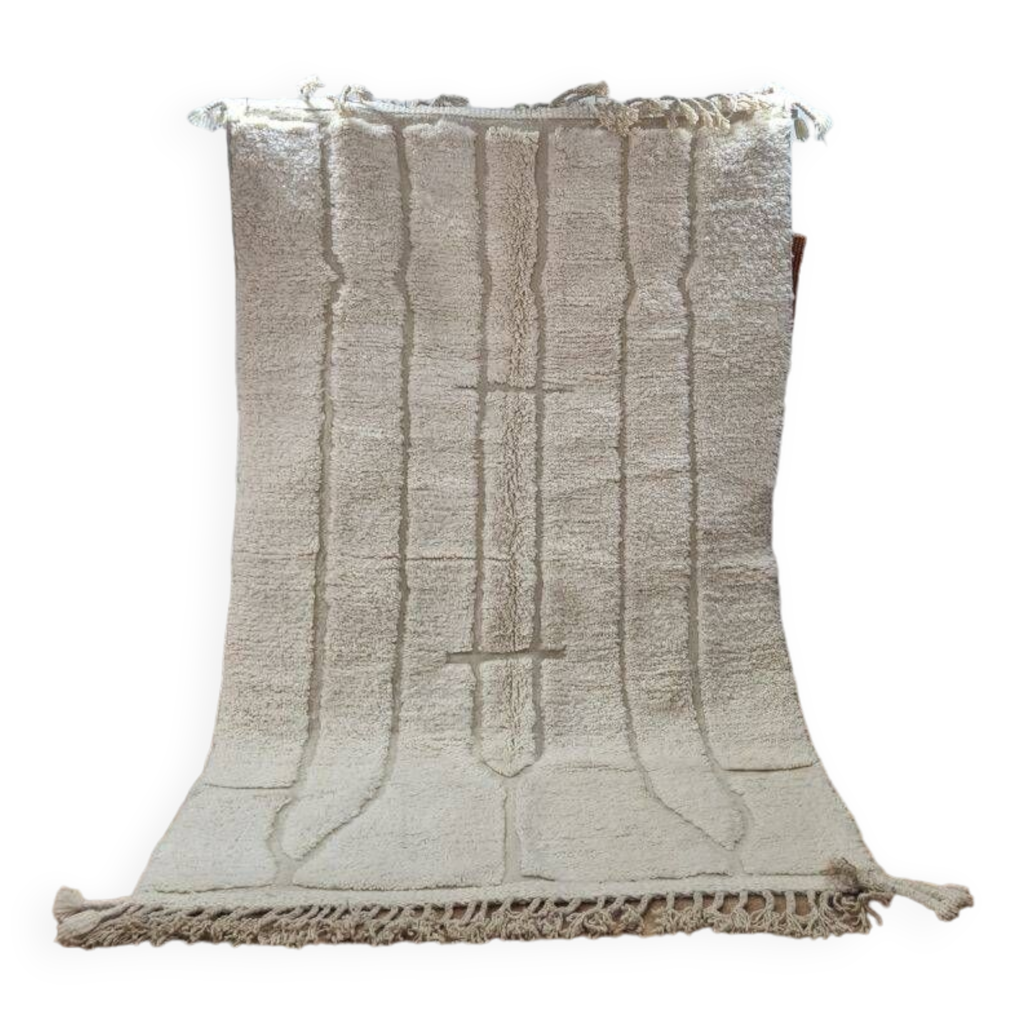 Handmade wool Berber rug 250x150 cm