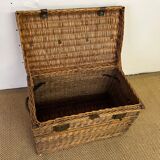 Vintage rattan trunk