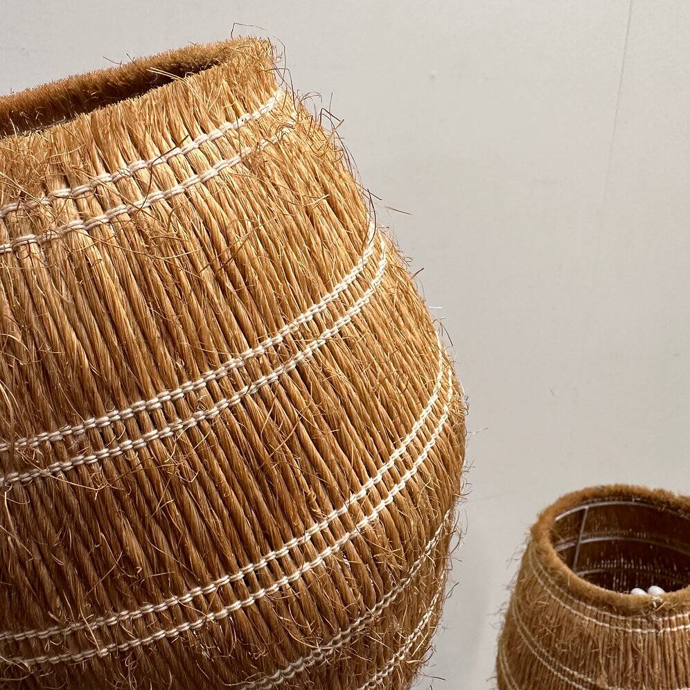 Louis Sognot rattan and wicker floor lamp, France, 1960s