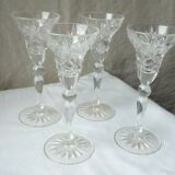 4 glass in crystal size thick roemer rhine east of france