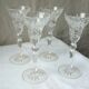 4 thick-cut crystal port glasses, Roemer Rhin, are from France.