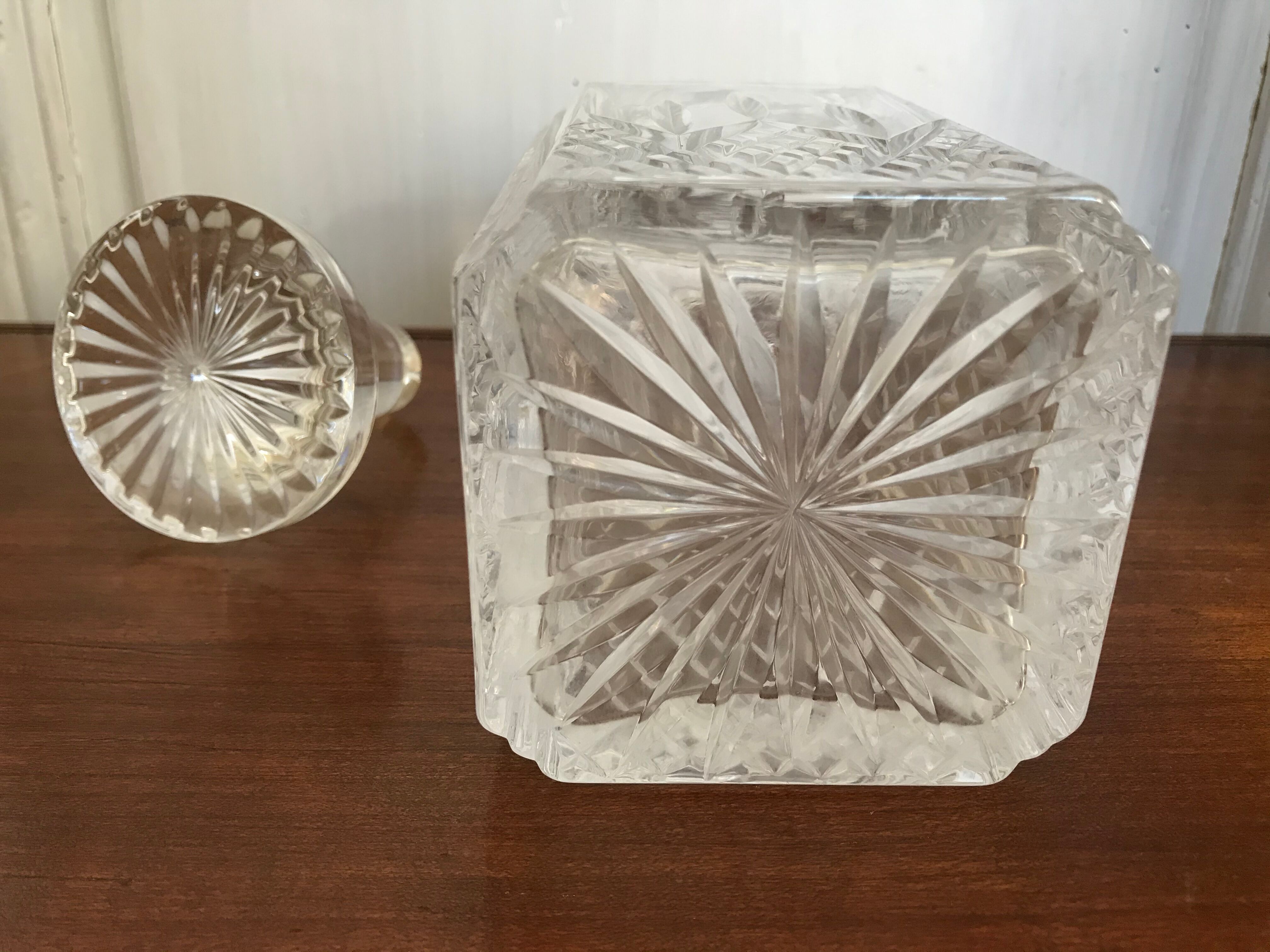 Crystal whisky carafe