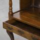 Antique English hooded lambing chair from the 18th century with hood shape