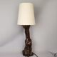 Portuguese handmade vine wood table lamp